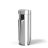 FinBin Crown 100 city unique airport spam trash can garbage container urn basket  steel
