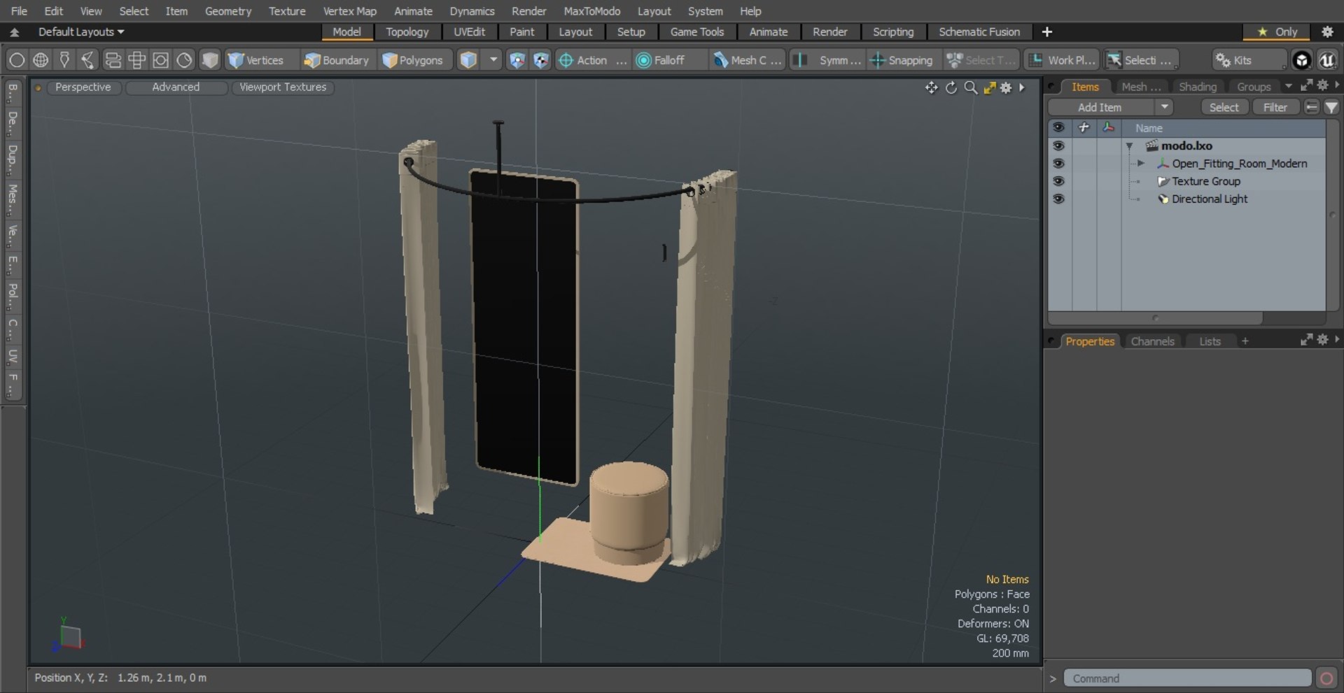 3D Open Fitting Room Modern - TurboSquid 2056237