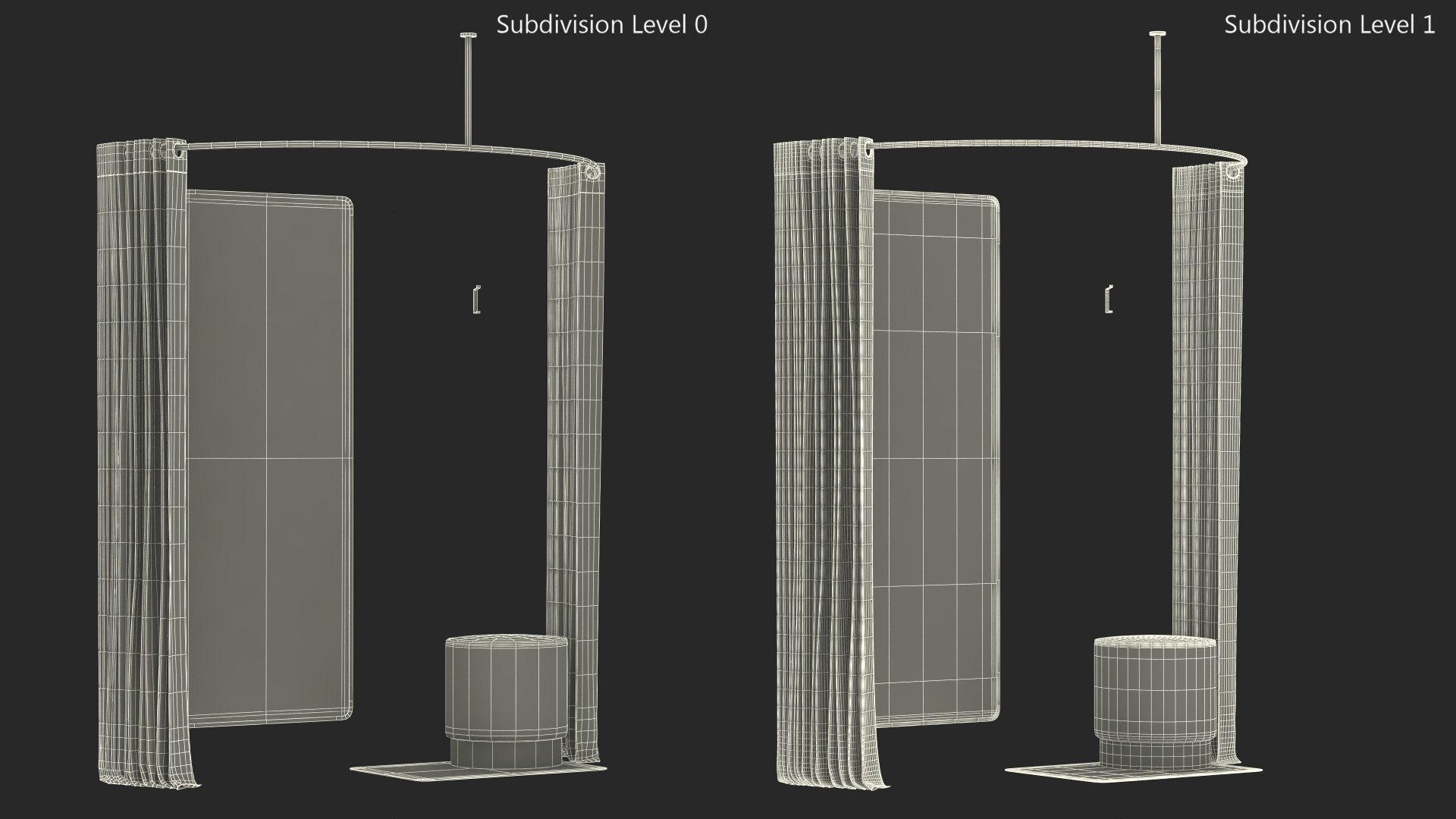 3D Open Fitting Room Modern - TurboSquid 2056237