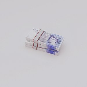 3D 20 Pound sterling GBP Currency