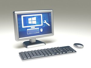 computer keyboard 3d model