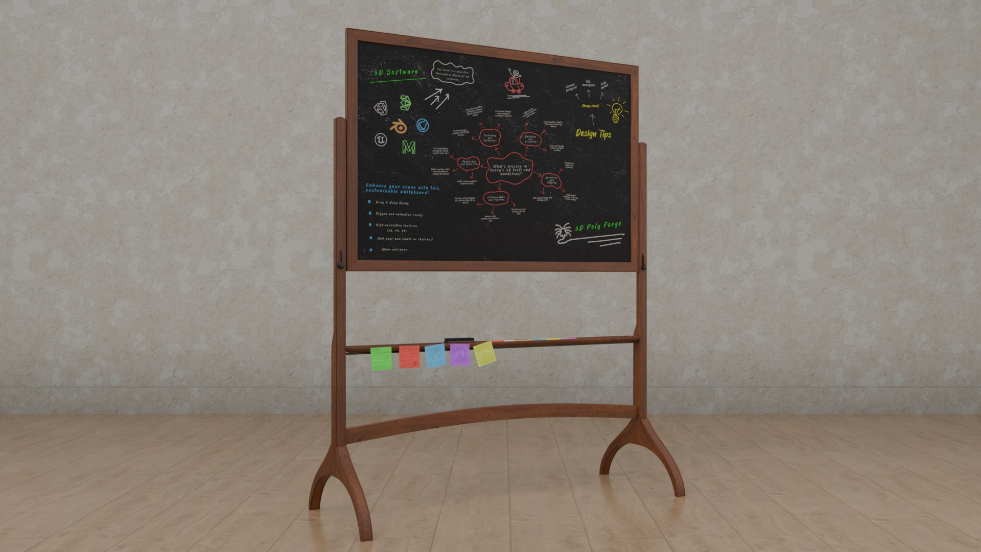 Complete Dual-Sided Chalkboards - Customizable Writing Board Collection 3D model https://p.turbosquid.com/ts-thumb/8y/rGm25I/NZ/a4/png/1747504960/1920x1080/fit_q87/6b174073e9eca73f71a4b8d488d9f9b1dbeaf338/a4.jpg