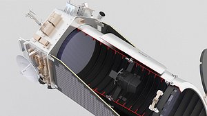 3D telescope scope kepler model