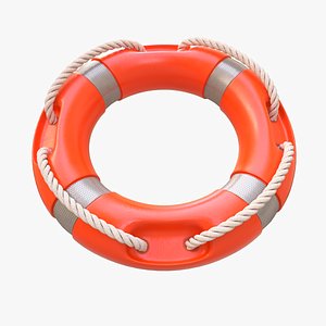 Lifebuoy Life Preserver Low-poly 3D model 3D model