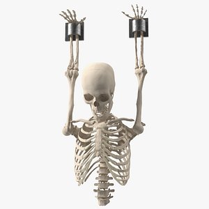 Human Male Remains Skeleton Shackled