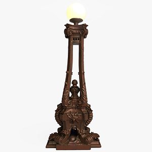 3D ANTIQUE STREET LAMP