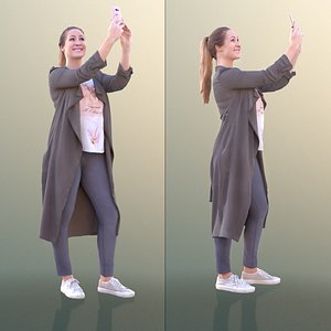 10299 Rocio - Casual Woman Standing Taking A Photo