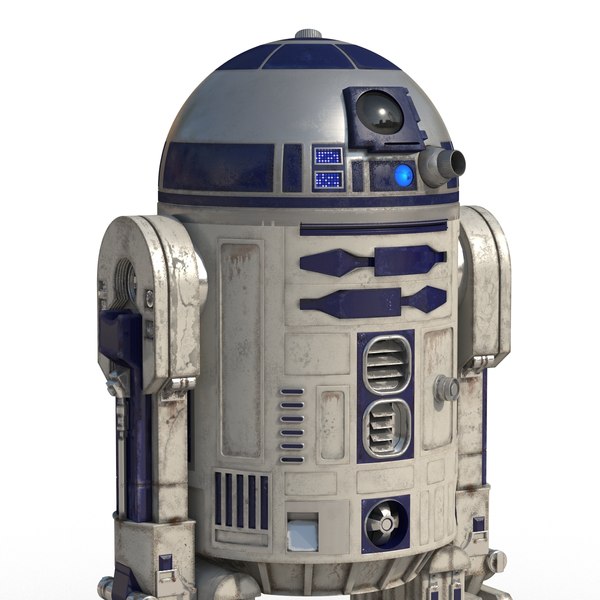 r2 d2 rigged modeled 3d model