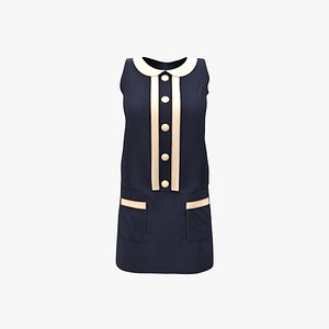 Drop Waist Dress 3D