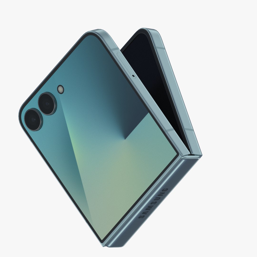 Samsung Galaxy Z Flip 7 Mint 3D Model - TurboSquid 2442467