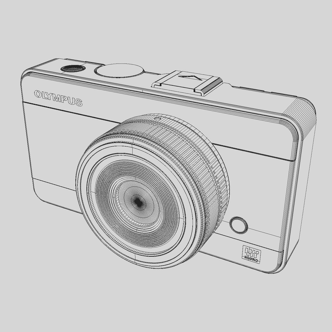 photoreal camera olympus concept 3d max