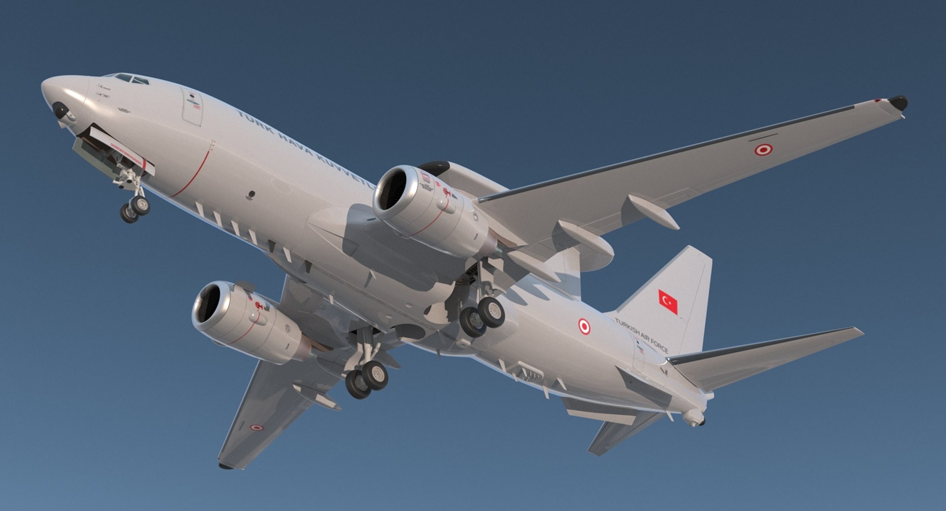 boeing 737 7es peace 3D https://p.turbosquid.com/ts-thumb/8z/7iR9dH/CmrOlosA/boeing7377espeaceeagleturkishturkishairforcemb3dmodel003/jpg/1549397457/1920x1080/fit_q87/afed40f9f16c62c5786c6b17c69e1f6ae1f44c88/boeing7377espeaceeagleturkishturkishairforcemb3dmodel003.jpg