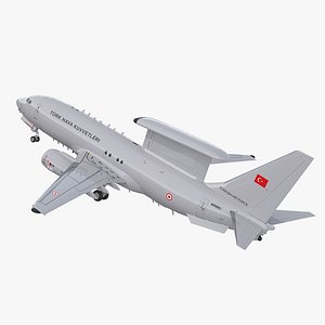 Boeing 737 7ES Peace Eagle Turkish Turkish Air Force 3D Model