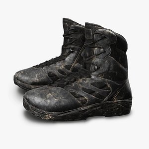 Dirty Tactical Boots - Survival Game Model