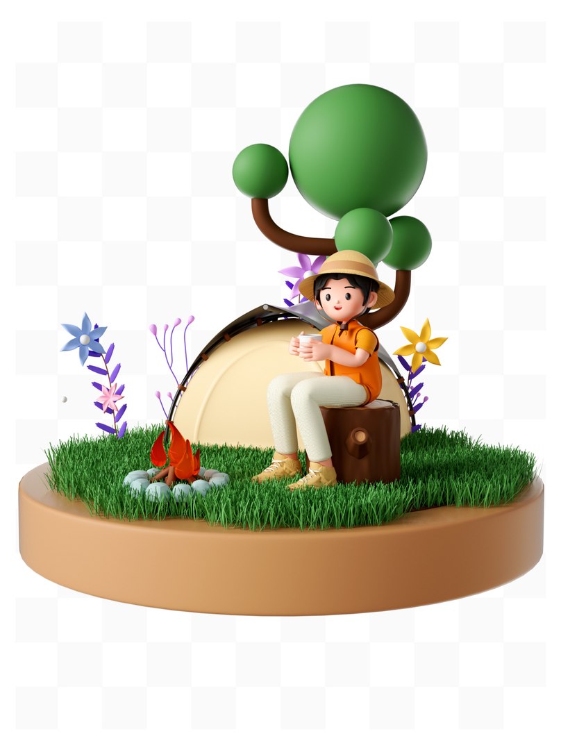 3D model Spring 3D Spring Outing - TurboSquid 2102619