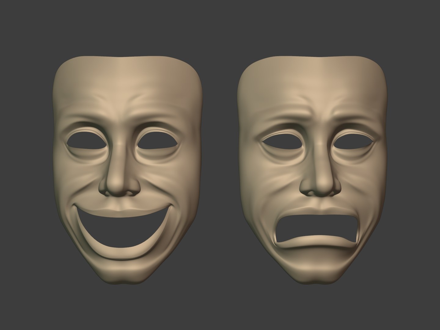 Theater Masks model https://p.turbosquid.com/ts-thumb/8z/IX7akU/Yk/i2/jpg/1754165965/1920x1080/fit_q87/de6a8641d8abec5a91a94802b92ffa84668d488f/i2.jpg