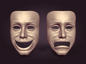 Theater Masks model