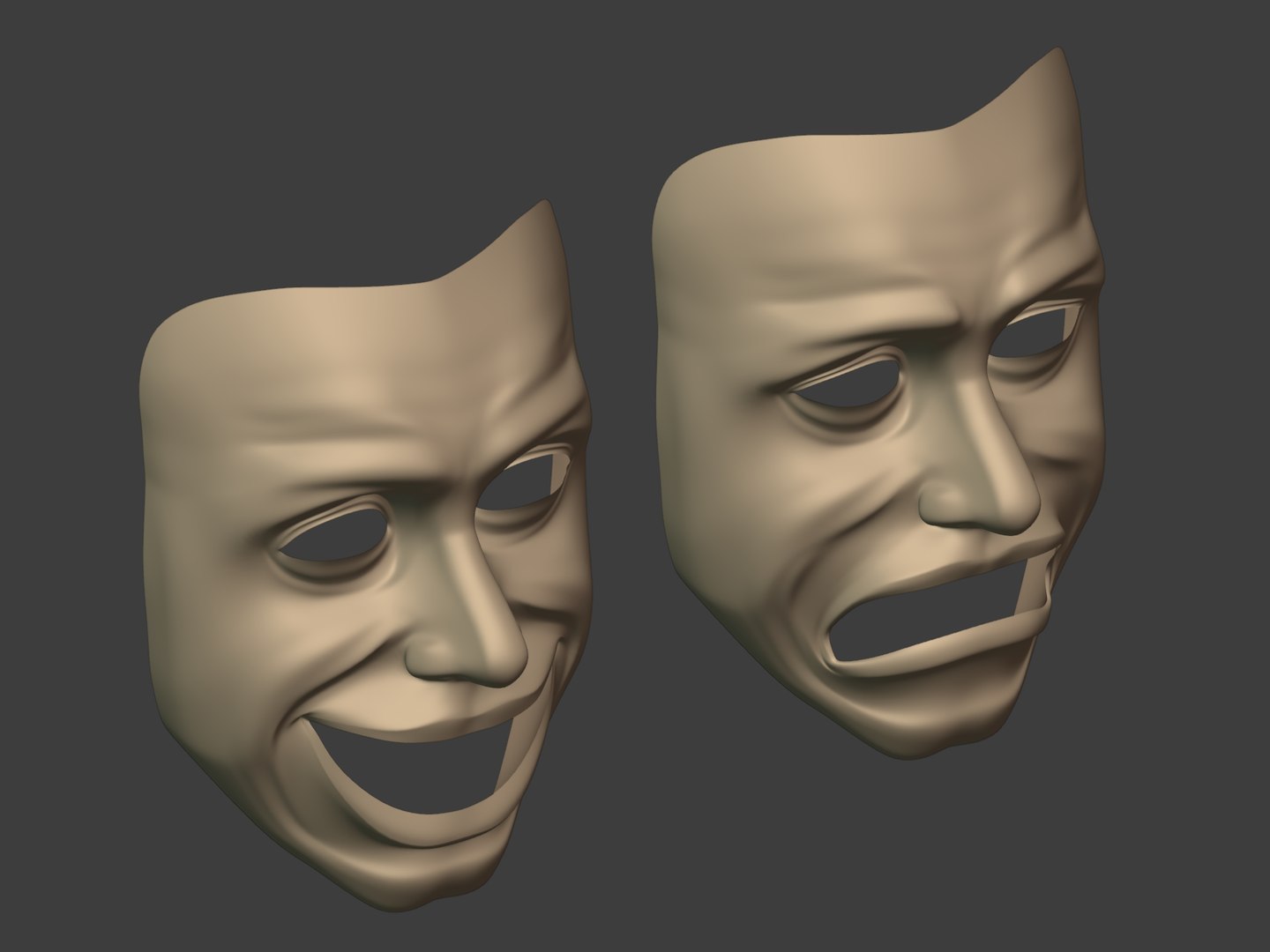 Theater Masks model https://p.turbosquid.com/ts-thumb/8z/IX7akU/yN/i12/jpg/1754165971/1920x1080/fit_q87/ed6178102018c5eeb0cf04ceb1aefc06f5482249/i12.jpg