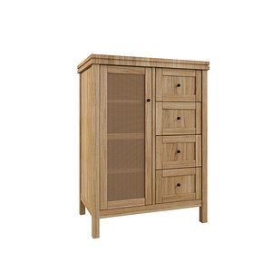 3D model Chest of drawers Gabin with 1 wardrobe and 4 drawers
