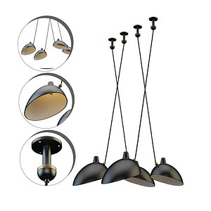 handelier Serge Mouille set