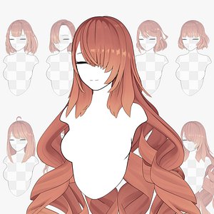Anime Hairstyle Collection model