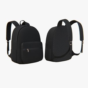 Black Urban fabric Backpack