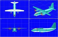 Alenia C-27J Spartan Aircraft Solid Assembly Model
