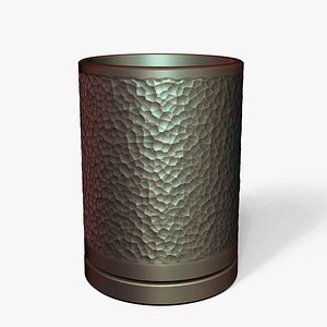 Textured Planter 3D Model for Printing Modern Flower Pot STL
