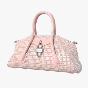 3D Givenchy Mini Antigona Bag Pink model