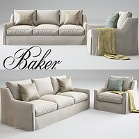 Baker Tiburon sofa & Tiburon Lounge Chair