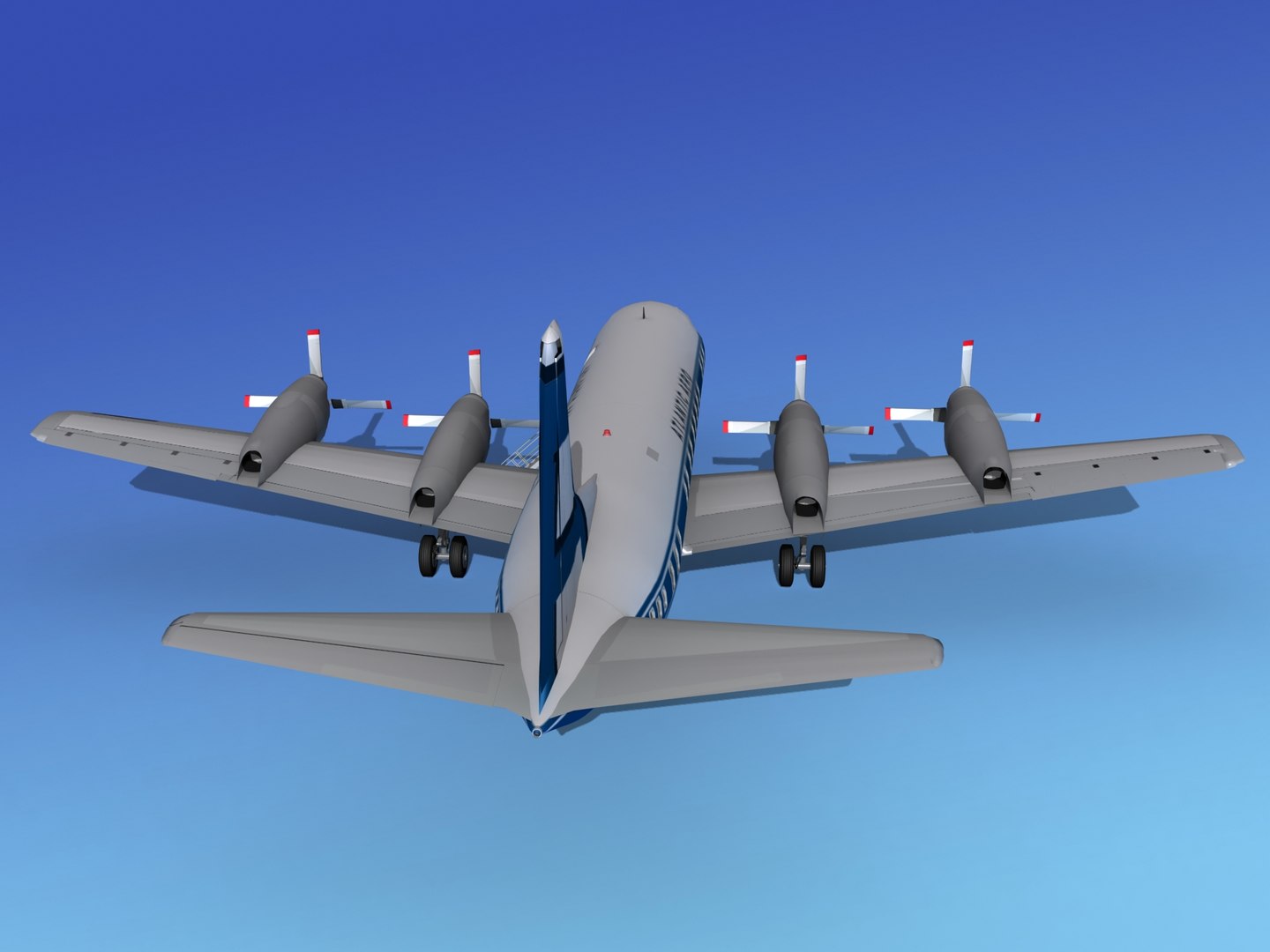 3d model propellers electra lockheed