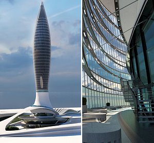 3D skyscraper structure