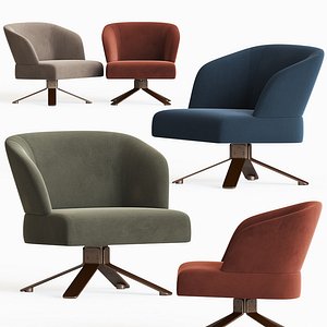 reeves small armchair minotti 3D model