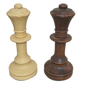 Chess Queens 3D model