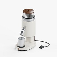 Single Dose Coffee Grinder with Walnut Lid and Dosing Cup