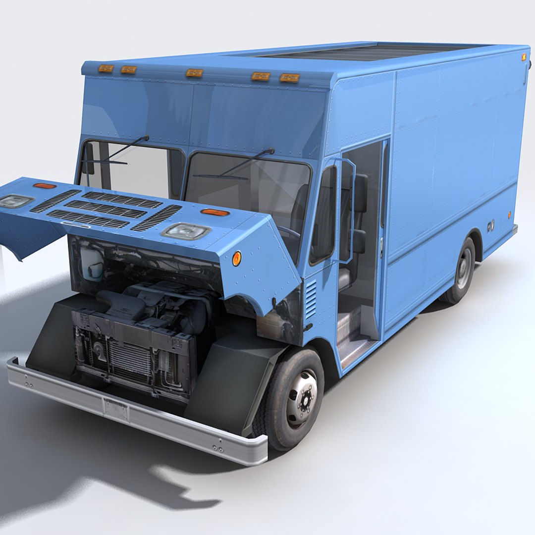 3d Step Van Generic Model