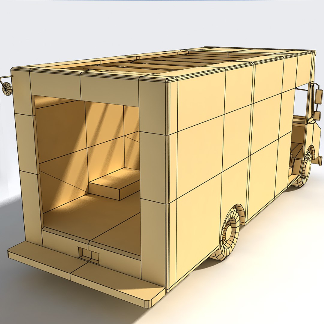 3d Step Van Generic Model