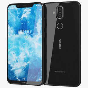 realistic nokia 8 1 3D model