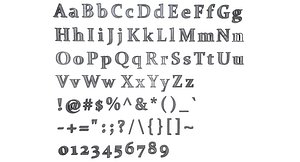3D model english letters
