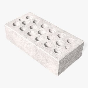 Perforated Sand Lime Brick White