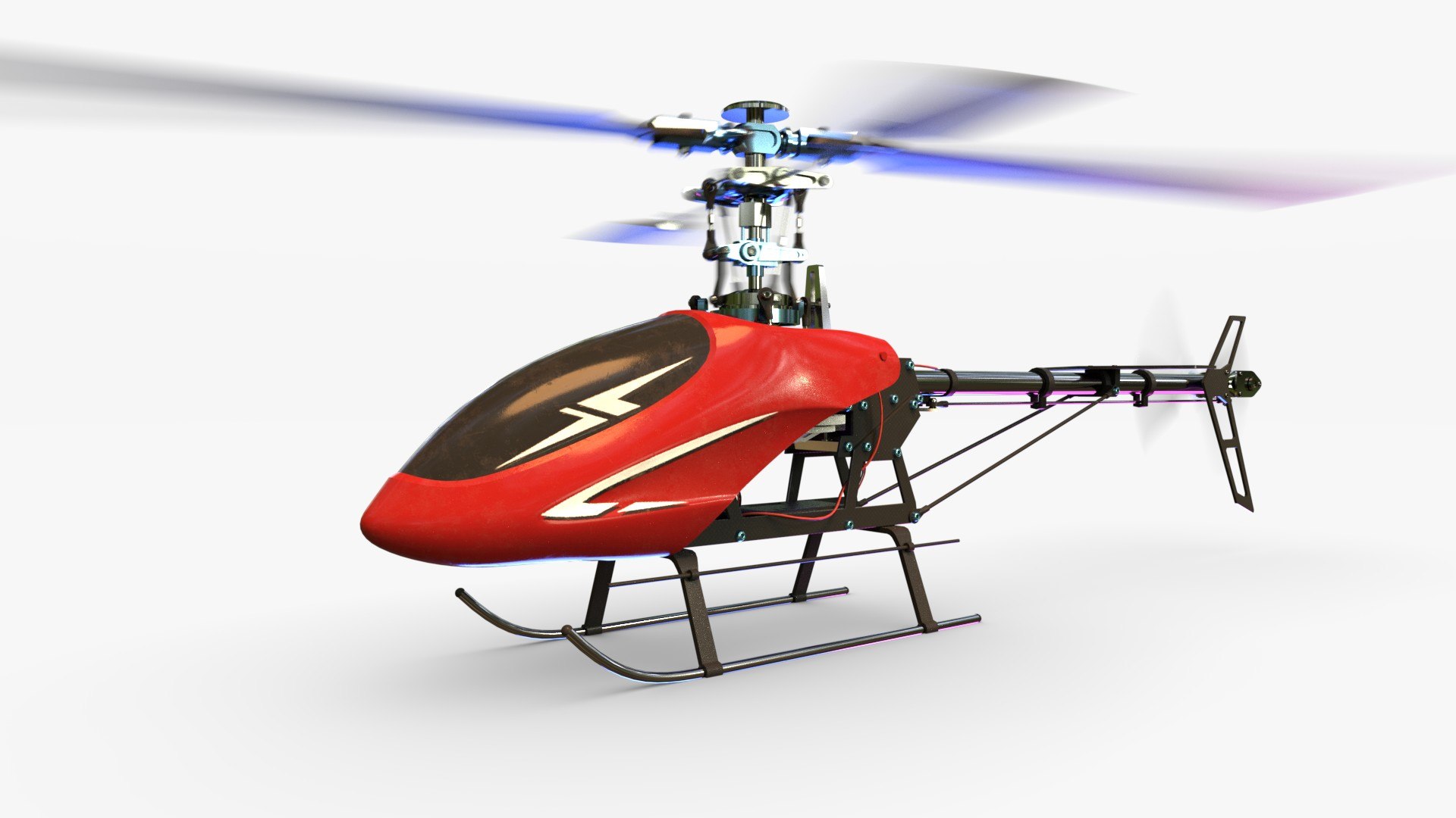 3D Helicopter Blender Rudder - TurboSquid 1504657