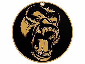 Gorilla Pendant 3D model