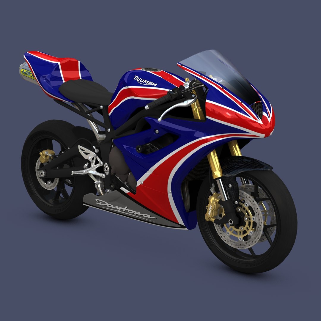 3d Model Daytona 675 Triumph Bikes