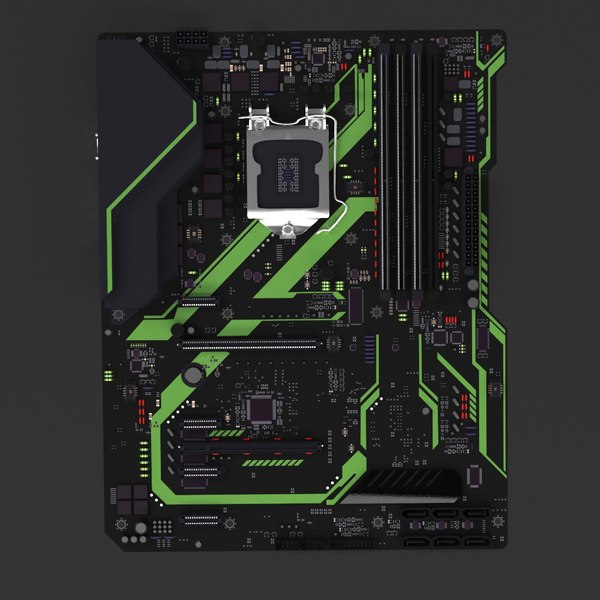 3D motherboard computer model - TurboSquid 1332643