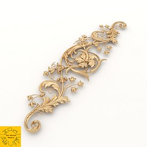 3D ornament 8 modeled