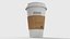 Starbucks Paper Coffee Cup White With Holder