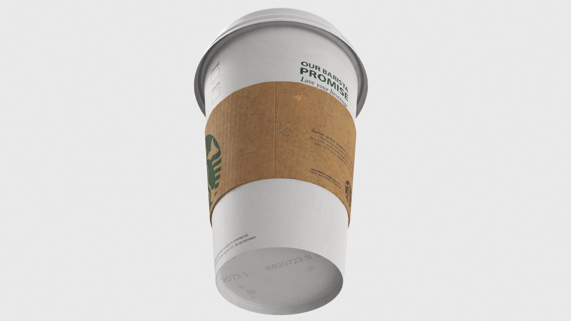 3D Starbucks Coffee Paper Cup - TurboSquid 1858375