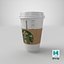Starbucks Paper Coffee Cup White With Holder