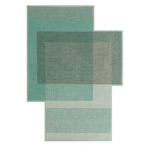 Canevas Geo Green Rug by Gan
