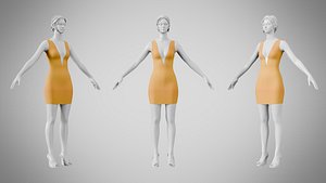 3D Dress 34 Amber Glow
